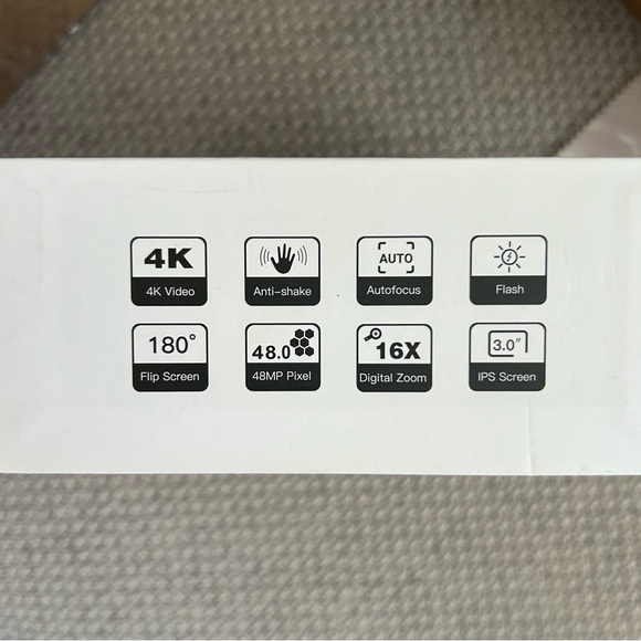 4K Digital Camera - Black NWT - Picture 3 of 3